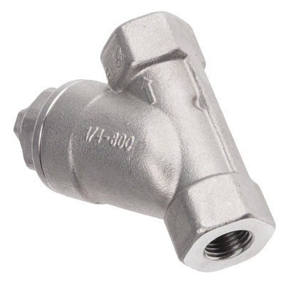 RS PRO, 1/4 in BSP Stainless Steel Y Strainer