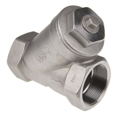 RS PRO, 1-1/4 in BSP Stainless Steel Y Strainer