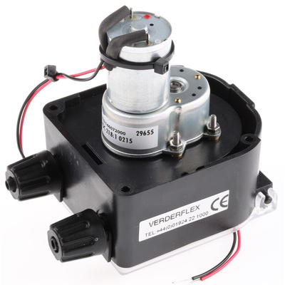 Verderflex Peristaltic Electric Operated Positive Displacement Pump, 0.03L/min, 1 bar, 12 V dc