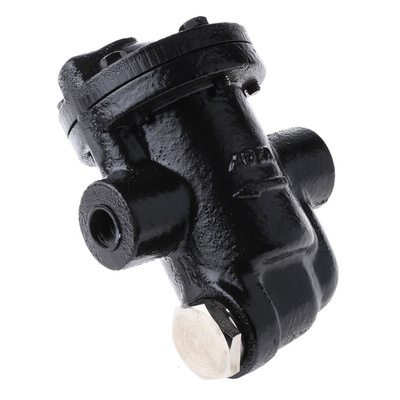 RS PRO 12 bar Iron Inverted Bucket Steam Trap, 1/2 in BSP Female