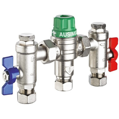 Reliance Brass Thermostatic Mixing Valve, 15mm