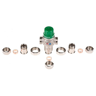 Reliance Brass Thermostatic Mixing Valve, 15mm