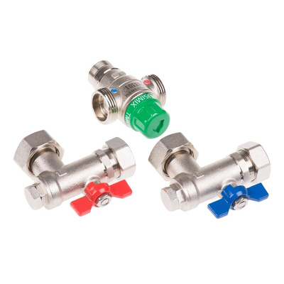 Reliance Brass Thermostatic Mixing Valve, 22mm