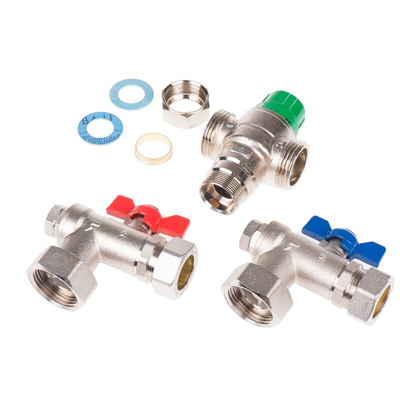 Reliance Brass Thermostatic Mixing Valve, 22mm
