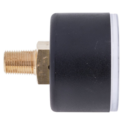 RS PRO Analogue Pressure Gauge 10bar Back Entry, 0bar min.