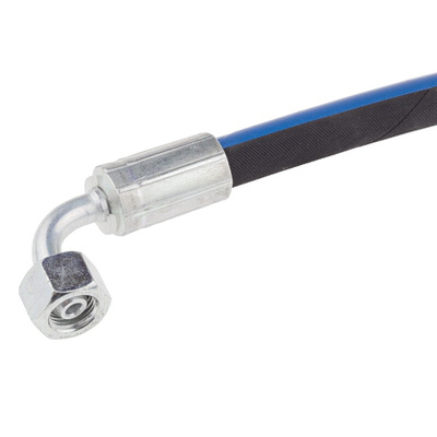 RS PRO 1162mm Synthetic Rubber Hydraulic Hose Assembly, 400bar Max Pressure