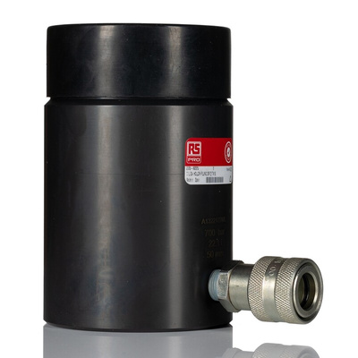 RS PRO Single, Portable Hollow Plunger Hydraulic Cylinders, 22t, 50mm stroke