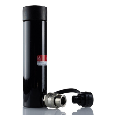 RS PRO Single, Portable General Purpose Hydraulic Cylinder, 10t, 155mm stroke