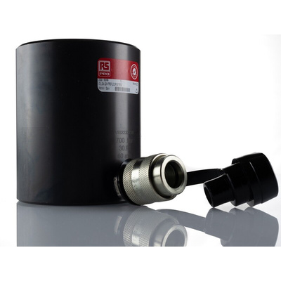 RS PRO Single, Portable Low Height Hydraulic Cylinder, 30t, 60mm stroke