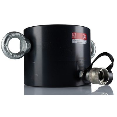 RS PRO Single, Portable Low Height Hydraulic Cylinder, 100t, 60mm stroke