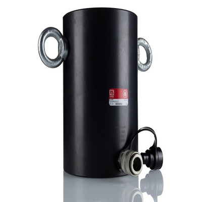 RS PRO Single, Portable Low Height Hydraulic Cylinder, 100t, 150mm stroke