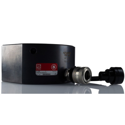 RS PRO Single, Portable Low Height Hydraulic Cylinder, 100t, 16mm stroke