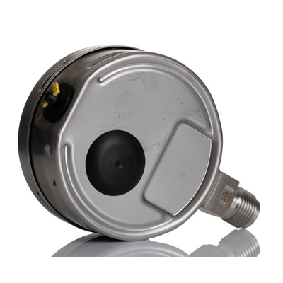 RS PRO G 1/2 Analogue Pressure Gauge 1bar Bottom Entry