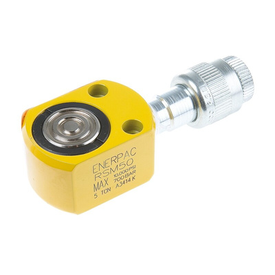 Enerpac Single, Portable Low Height Hydraulic Cylinder, RSM50, 5t, 6mm stroke
