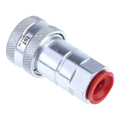 RS PRO Steel Female Hydraulic Quick Connect Coupling, BSP 3/8 Female