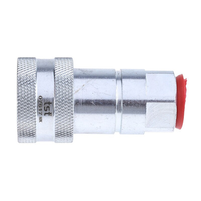 RS PRO Steel Female Hydraulic Quick Connect Coupling, BSP 3/8 Female