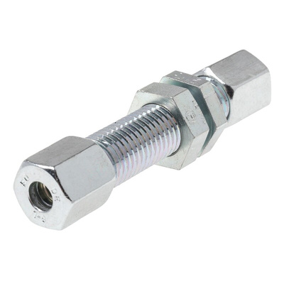 Parker Hydraulic Bulkhead Compression Tube Fitting M12 x 1.5 Made From Chromium Free Zinc Plated Steel