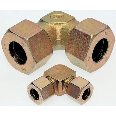 Parker EW Series Elbow Tube-toTube Adaptor, Push In 6 mm to Push In 6 mm, Tube-to-Tube Connection Style