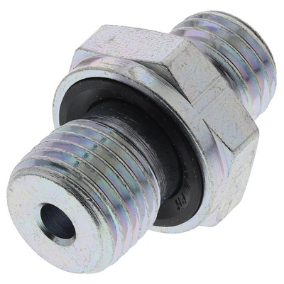 Parker WH Series Banjo Threaded-to-Tube Adaptor, G 1/4 Male to Push In 6 mm, Threaded-to-Tube Connection Style