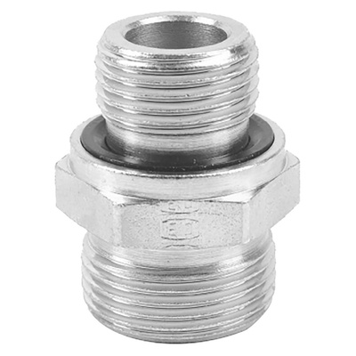 Parker WH Series Banjo Threaded-to-Tube Adaptor, G 3/8 Male to Push In 10 mm, Threaded-to-Tube Connection Style