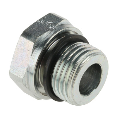 Parker Hydraulic Straight Threaded Reducer G 1/2 Male to G 1/4 Female, RI1/2EDX1/4CF