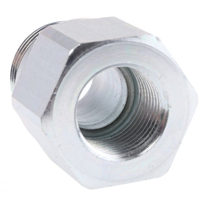 Parker Hydraulic Straight Threaded Reducer G 3/4 Male to G 1/2 Female, RI3/4EDX1/2CF