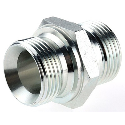 Parker Hydraulic Union Straight Threaded Adaptor G 1 Male to G 1 Male, 16HMK4S