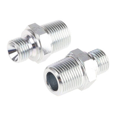 Parker Hydraulic Straight Threaded Adaptor G 1/4 to R 3/8 Male, 4-6F3MK4S