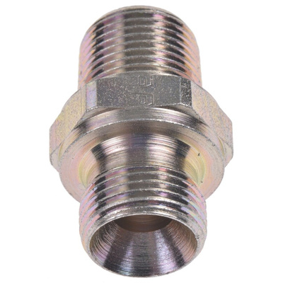 Parker Hydraulic Straight Threaded Adaptor G 3/8 to R 3/8 Male, 6-6F3MK4S
