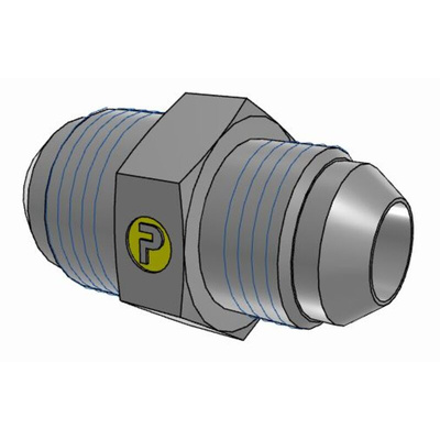Parker Hydraulic Union Straight Threaded Adaptor UNF 7/8-14 Male to UNF 3/4-16 Male, 10-8HMTXS