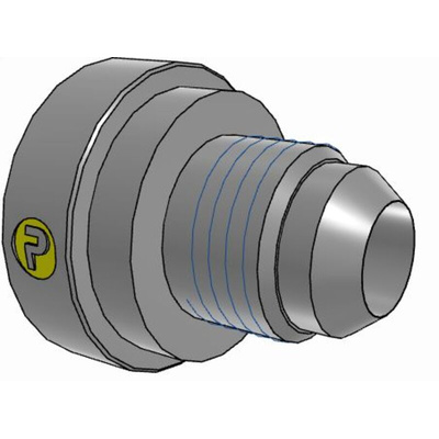 Parker Hydraulic Straight Threaded Reducer UNF 1 1/16-12 Female to UNF 9/16-18 Female, 12-6TRTXS