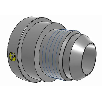 Parker Hydraulic Straight Threaded Reducer UNF 1 5/8-12 Female to UNF 1 1/16-12 Male, 20-12TRTXS