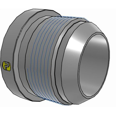 Parker Hydraulic Straight Threaded Reducer UNF 2 1/4-12 Female to UNF 1 7/8-12 Male, 28-24TRTXS