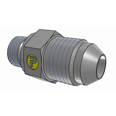 Parker Hydraulic Male Stud M10 Male to UNF 1/2-20 Male, 5M10F82EDMXS