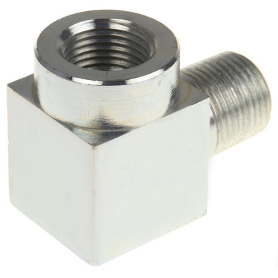 Enerpac Hydraulic Elbow Threaded Adapter, FZ1616, NPT 3/8 Female NPT 3/8 Male