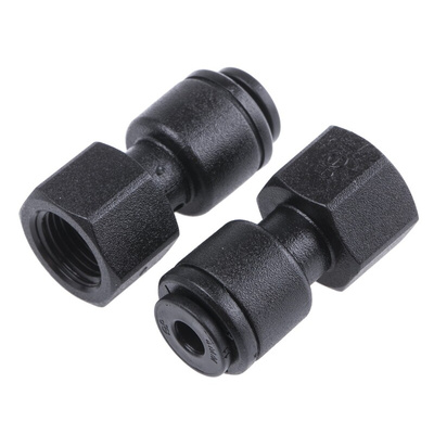 John Guest Hydraulic Straight Compression Tube Fitting PM450411E, 1/8 in