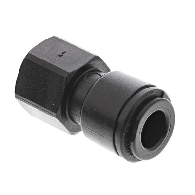 John Guest Hydraulic Straight Compression Tube Fitting PM450812E, 1/4 in