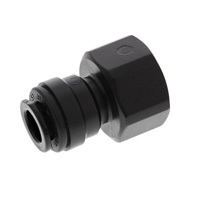 John Guest Hydraulic Straight Compression Tube Fitting PM450813E, 3/8 in
