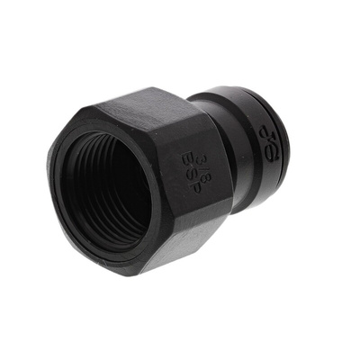 John Guest Hydraulic Straight Compression Tube Fitting PM450813E, 3/8 in