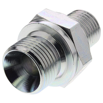Parker Hydraulic Straight Threaded Adaptor G 3/8 to R 1/4 Male, 6F3MK4S