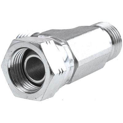 Parker Hydraulic Tee Threaded Adapter 8R6MK4S, Connector A G 1/2 Female Connector B G 1/2 Female