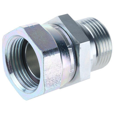 Parker Hydraulic Straight Threaded Adaptor G 1 to G 1 Male, 16-16F6MK4S