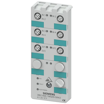 Siemens 3RK1 Series I/O module for Use with Digital I/O modules, IP67 - K20, Digital, Digital