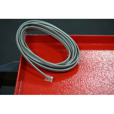 RS PRO Male RJ12 to Male RJ12 Telephone Extension Cable, Grey Sheath, 3m