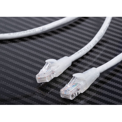 RS PRO Cat5e Male RJ45 to Male RJ45 Ethernet Cable, U/UTP, Grey PVC Sheath, 1m