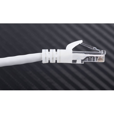 RS PRO Cat5e Male RJ45 to Male RJ45 Ethernet Cable, U/UTP, Grey PVC Sheath, 1m