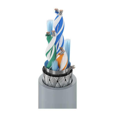 Belden Twisted Pair Data Cable, 3 Pairs, 0.22 mm², 6 Cores, 24 AWG, Screened, 152m, Chrome Sheath