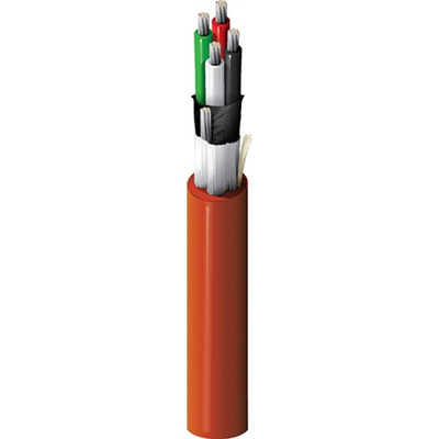 Belden Data Cable, 0.35 mm², 4 Cores, 22 AWG, Screened, 30m, Red Sheath