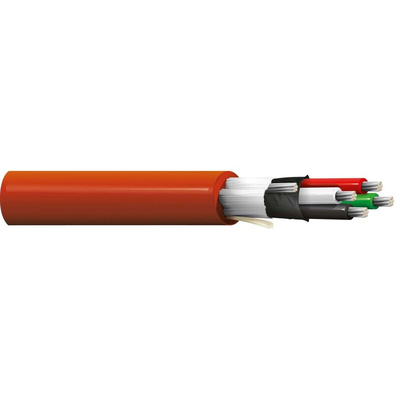 Belden Data Cable, 0.35 mm², 4 Cores, 22 AWG, Screened, 30m, Red Sheath