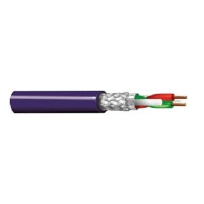 Belden Twisted Data Cable, 1 Pairs, 0.34 mm², 2 Cores, 22 AWG, Screened, 500m, Purple Sheath